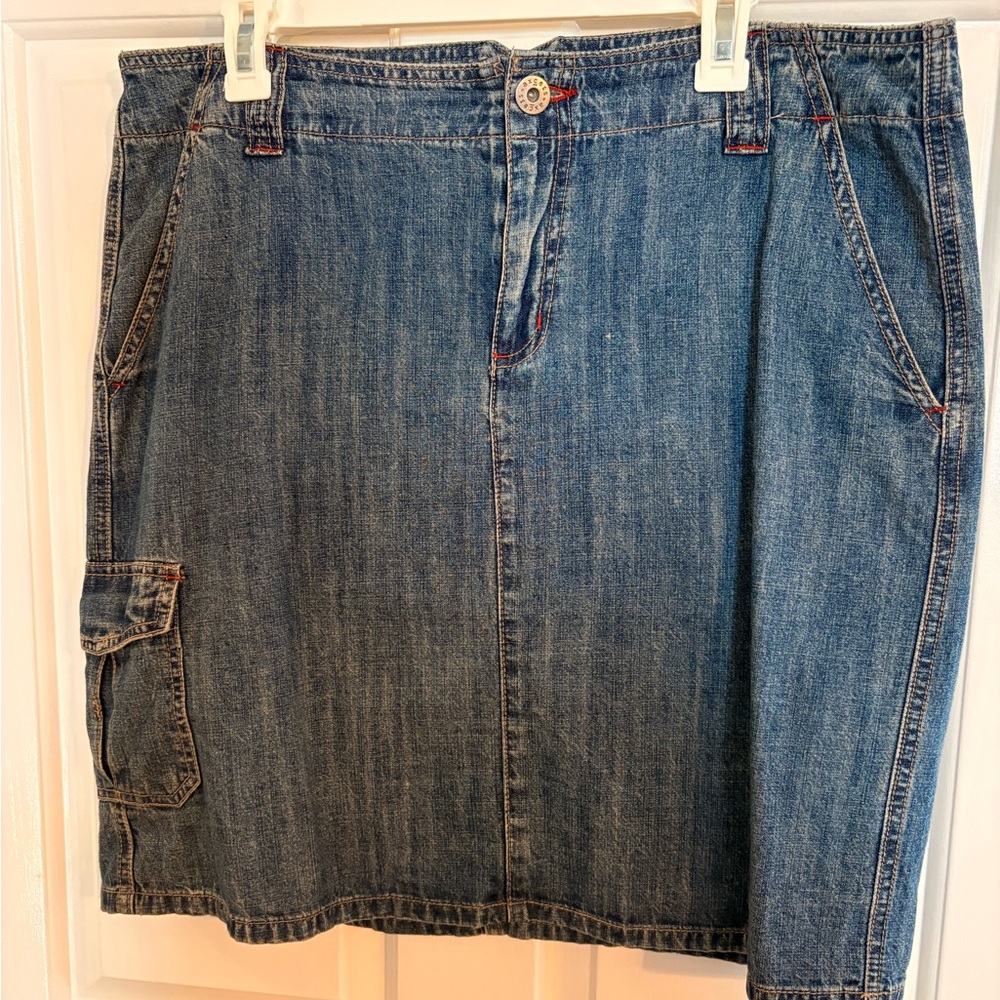 Axcess Denim Blue Mini Skirt